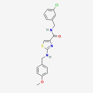 N-(3-chlorobenzyl)-2-[(4-methoxybenzyl)amino]-1,3-thiazole-4-carboxamide