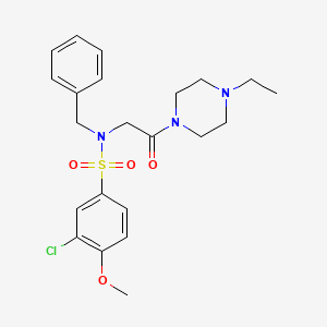 N-benzyl-3-chloro-N-[2-(4-ethylpiperazin-1-yl)-2-oxoethyl]-4-methoxybenzenesulfonamide