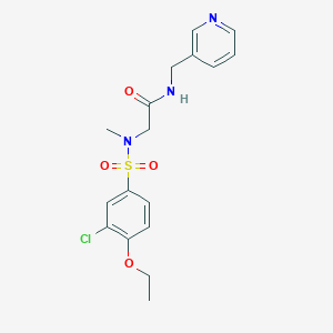 N~2~-[(3-chloro-4-ethoxyphenyl)sulfonyl]-N~2~-methyl-N-(pyridin-3-ylmethyl)glycinamide