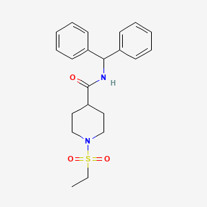 N-(diphenylmethyl)-1-(ethylsulfonyl)piperidine-4-carboxamide