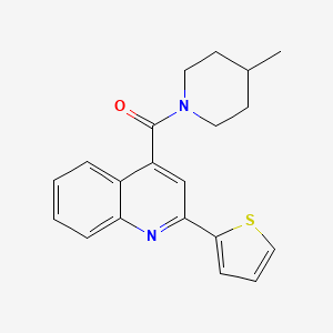 (4-Methylpiperidin-1-yl)[2-(thiophen-2-yl)quinolin-4-yl]methanone