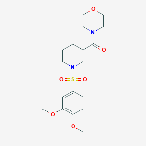 [1-(3,4-Dimethoxy-benzenesulfonyl)-piperidin-3-yl]-morpholin-4-yl-methanone