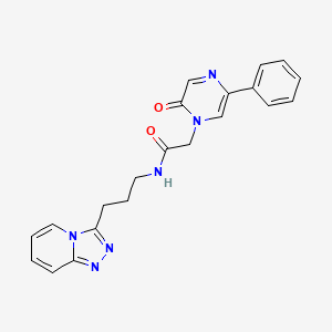 2-[2-oxo-5-phenyl-1(2H)-pyrazinyl]-N-(3-[1,2,4]triazolo[4,3-a]pyridin-3-ylpropyl)acetamide