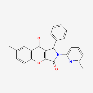 7-Methyl-2-(6-methylpyridin-2-yl)-1-phenyl-1,2-dihydrochromeno[2,3-c]pyrrole-3,9-dione