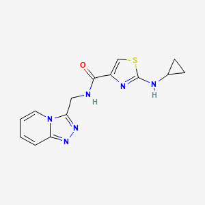 2-(cyclopropylamino)-N-([1,2,4]triazolo[4,3-a]pyridin-3-ylmethyl)-1,3-thiazole-4-carboxamide