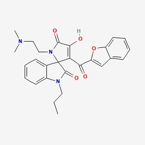 3'-(1-benzofuran-2-ylcarbonyl)-1'-[2-(dimethylamino)ethyl]-4'-hydroxy-1-propylspiro[indole-3,2'-pyrrole]-2,5'(1H,1'H)-dione