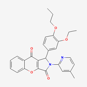 1-(3-Ethoxy-4-propoxyphenyl)-2-(4-methylpyridin-2-yl)-1,2-dihydrochromeno[2,3-c]pyrrole-3,9-dione