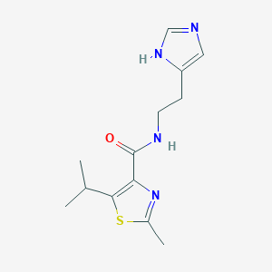 N-[2-(1H-imidazol-4-yl)ethyl]-5-isopropyl-2-methyl-1,3-thiazole-4-carboxamide