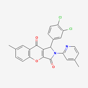 1-(3,4-Dichlorophenyl)-7-methyl-2-(4-methylpyridin-2-yl)-1,2-dihydrochromeno[2,3-c]pyrrole-3,9-dione