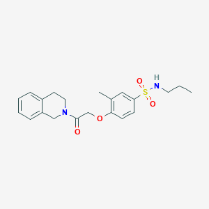 4-[2-(3,4-Dihydro-1H-isoquinolin-2-yl)-2-oxo-ethoxy]-3-methyl-N-propyl-benzenesulfonamide