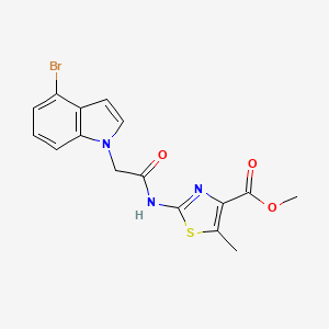 methyl 2-{[(4-bromo-1H-indol-1-yl)acetyl]amino}-5-methyl-1,3-thiazole-4-carboxylate