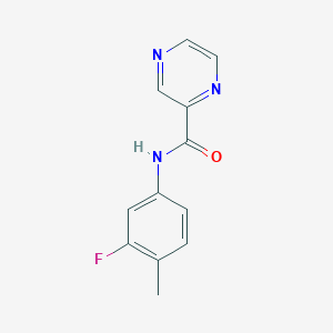 N-(3-fluoro-4-methylphenyl)pyrazine-2-carboxamide