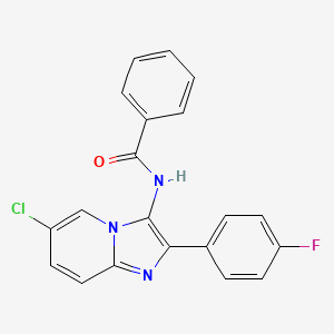 N-[6-chloro-2-(4-fluorophenyl)imidazo[1,2-a]pyridin-3-yl]benzamide