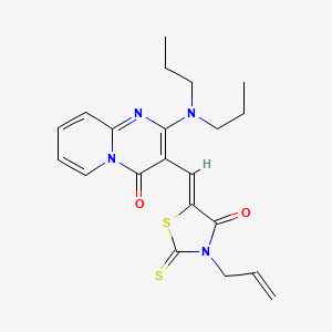 3-allyl-5-{(Z)-1-[2-(dipropylamino)-4-oxo-4H-pyrido[1,2-a]pyrimidin-3-yl]methylidene}-2-thioxo-1,3-thiazolan-4-one