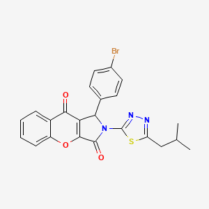 1-(4-Bromophenyl)-2-[5-(2-methylpropyl)-1,3,4-thiadiazol-2-yl]-1,2-dihydrochromeno[2,3-c]pyrrole-3,9-dione