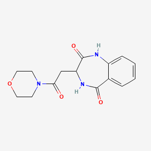 3-[2-(morpholin-4-yl)-2-oxoethyl]-3,4-dihydro-1H-1,4-benzodiazepine-2,5-dione