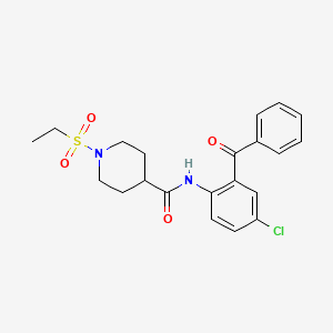 N-[4-chloro-2-(phenylcarbonyl)phenyl]-1-(ethylsulfonyl)piperidine-4-carboxamide