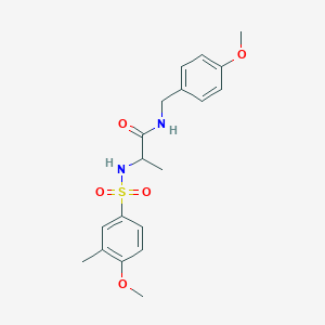 N-(4-methoxybenzyl)-N~2~-[(4-methoxy-3-methylphenyl)sulfonyl]alaninamide