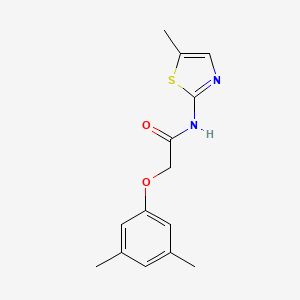 2-(3,5-dimethylphenoxy)-N-(5-methyl-1,3-thiazol-2-yl)acetamide