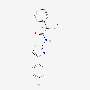 N-[4-(4-chlorophenyl)-1,3-thiazol-2-yl]-2-phenylbutanamide