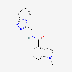 1-methyl-N-([1,2,4]triazolo[4,3-a]pyridin-3-ylmethyl)-1H-indole-4-carboxamide