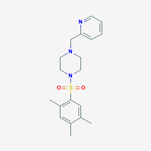 1-(Pyridin-2-ylmethyl)-4-[(2,4,5-trimethylphenyl)sulfonyl]piperazine