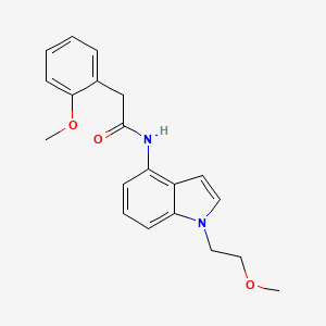 N-[1-(2-methoxyethyl)-1H-indol-4-yl]-2-(2-methoxyphenyl)acetamide