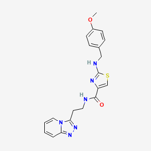 2-[(4-methoxybenzyl)amino]-N-(2-[1,2,4]triazolo[4,3-a]pyridin-3-ylethyl)-1,3-thiazole-4-carboxamide