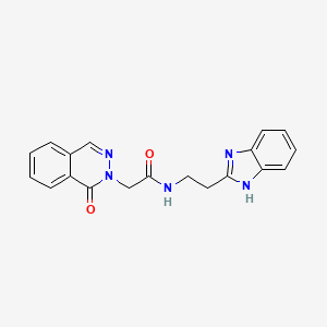 N-[2-(1H-1,3-benzimidazol-2-yl)ethyl]-2-[1-oxo-2(1H)-phthalazinyl]acetamide