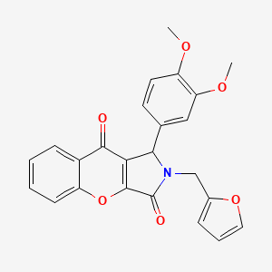 1-(3,4-Dimethoxyphenyl)-2-(furan-2-ylmethyl)-1,2-dihydrochromeno[2,3-c]pyrrole-3,9-dione