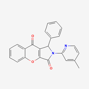 2-(4-Methylpyridin-2-yl)-1-phenyl-1,2-dihydrochromeno[2,3-c]pyrrole-3,9-dione