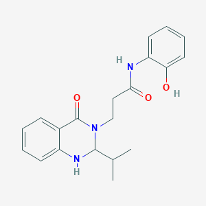 N-(2-hydroxyphenyl)-3-[2-isopropyl-4-oxo-1,4-dihydro-3(2H)-quinazolinyl]propanamide