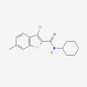 3-chloro-N-cyclohexyl-6-methyl-1-benzothiophene-2-carboxamide