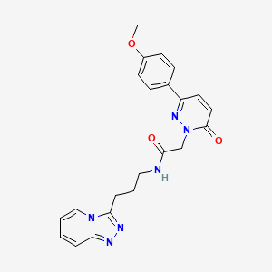 2-[3-(4-methoxyphenyl)-6-oxo-1(6H)-pyridazinyl]-N-(3-[1,2,4]triazolo[4,3-a]pyridin-3-ylpropyl)acetamide