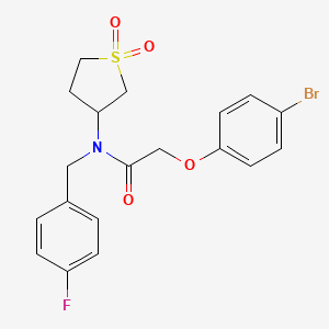 molecular formula C19H19BrFNO4S B11124466 2-(4-bromophenoxy)-N-(1,1-dioxidotetrahydrothiophen-3-yl)-N-(4-fluorobenzyl)acetamide 