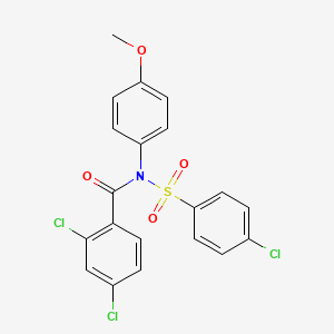 2,4-dichloro-N-[(4-chlorophenyl)sulfonyl]-N-(4-methoxyphenyl)benzamide