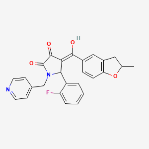 5-(2-fluorophenyl)-3-hydroxy-4-[(2-methyl-2,3-dihydro-1-benzofuran-5-yl)carbonyl]-1-(pyridin-4-ylmethyl)-1,5-dihydro-2H-pyrrol-2-one