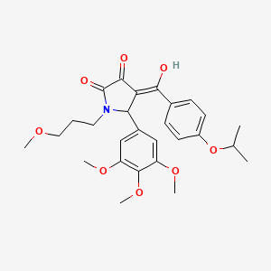 3-hydroxy-1-(3-methoxypropyl)-4-{[4-(propan-2-yloxy)phenyl]carbonyl}-5-(3,4,5-trimethoxyphenyl)-1,5-dihydro-2H-pyrrol-2-one