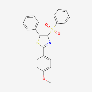 4-(Benzenesulfonyl)-2-(4-methoxyphenyl)-5-phenyl-1,3-thiazole