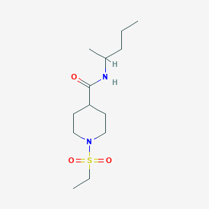 1-(ethylsulfonyl)-N-(pentan-2-yl)piperidine-4-carboxamide