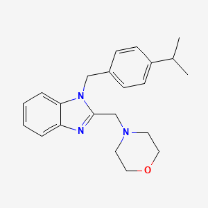 2-(morpholin-4-ylmethyl)-1-[4-(propan-2-yl)benzyl]-1H-benzimidazole