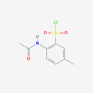 molecular formula C9H10ClNO3S B111246 2-(乙酰氨基)-5-甲基苯磺酰氯 CAS No. 116436-09-0