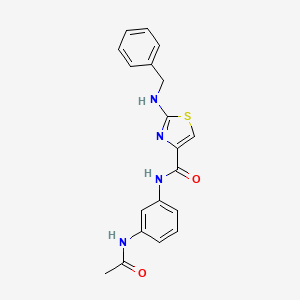 N-[3-(acetylamino)phenyl]-2-(benzylamino)-1,3-thiazole-4-carboxamide