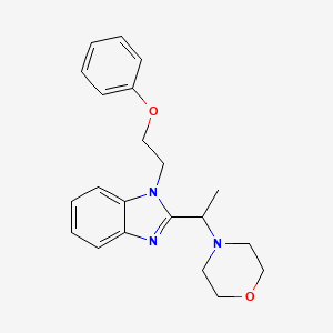 2-[1-(morpholin-4-yl)ethyl]-1-(2-phenoxyethyl)-1H-benzimidazole