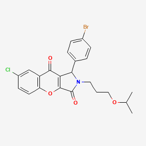 1-(4-Bromophenyl)-7-chloro-2-[3-(propan-2-yloxy)propyl]-1,2-dihydrochromeno[2,3-c]pyrrole-3,9-dione