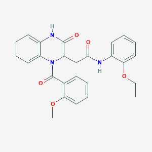 N-(2-ethoxyphenyl)-2-{1-[(2-methoxyphenyl)carbonyl]-3-oxo-1,2,3,4-tetrahydroquinoxalin-2-yl}acetamide