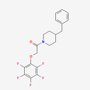 1-(4-Benzylpiperidin-1-yl)-2-(pentafluorophenoxy)ethanone