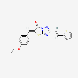 (5Z)-5-[4-(prop-2-en-1-yloxy)benzylidene]-2-[(E)-2-(thiophen-2-yl)ethenyl][1,3]thiazolo[3,2-b][1,2,4]triazol-6(5H)-one