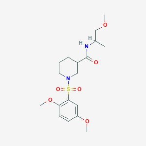 1-(2,5-Dimethoxybenzenesulfonyl)-N-(1-methoxypropan-2-YL)piperidine-3-carboxamide