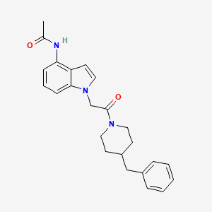 N-{1-[2-(4-benzylpiperidino)-2-oxoethyl]-1H-indol-4-yl}acetamide